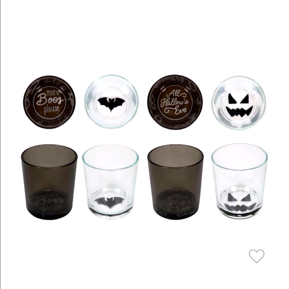 Brand new, never used. Set of 8 Halloween glasses.